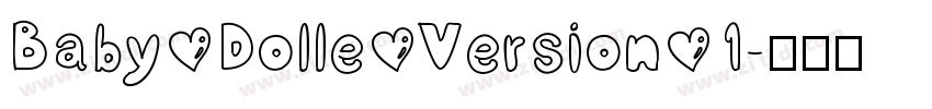 Baby Dolle Version 1字体转换